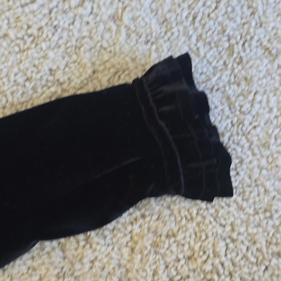 Inc Black Velvet Zippered Blazer Medium - Picture 5 of 10